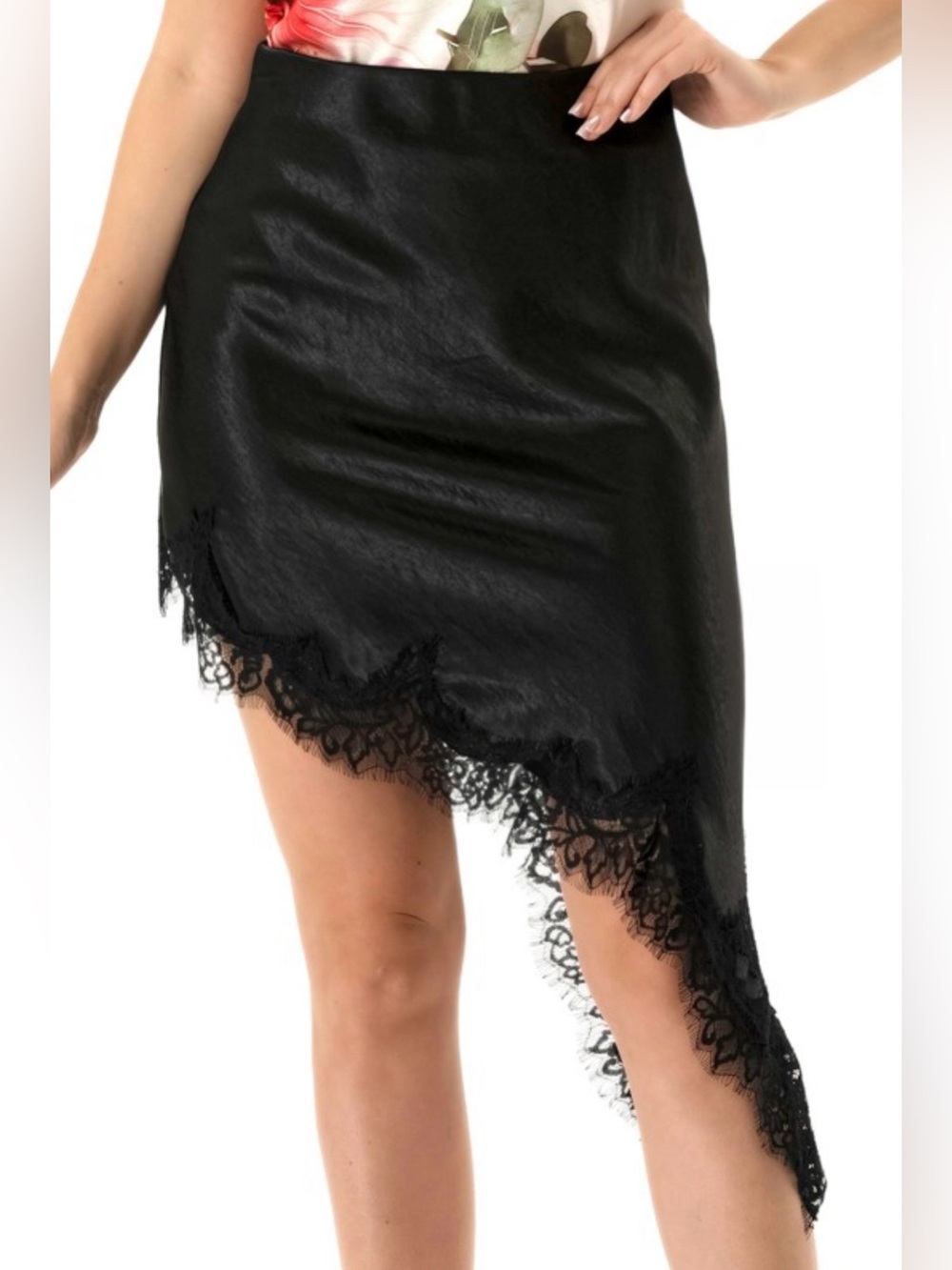 The Elegant Edge Satin Skirt